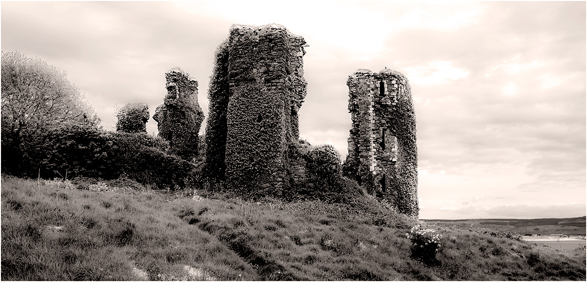 Northburg Castle in Greencastle, Inishowen, County Donegal