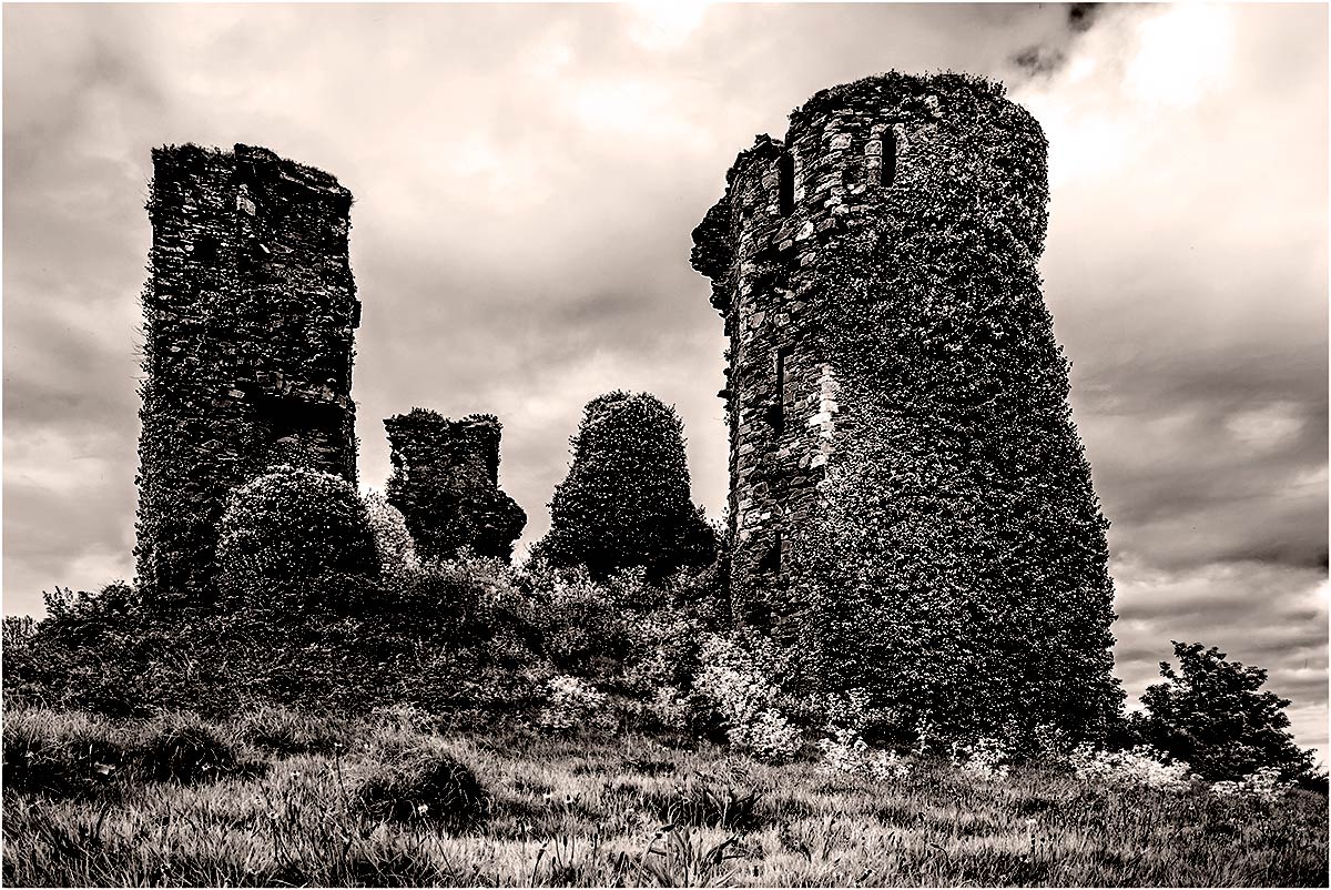 Northburg Castle in Greencastle, Inishowen, County Donegal